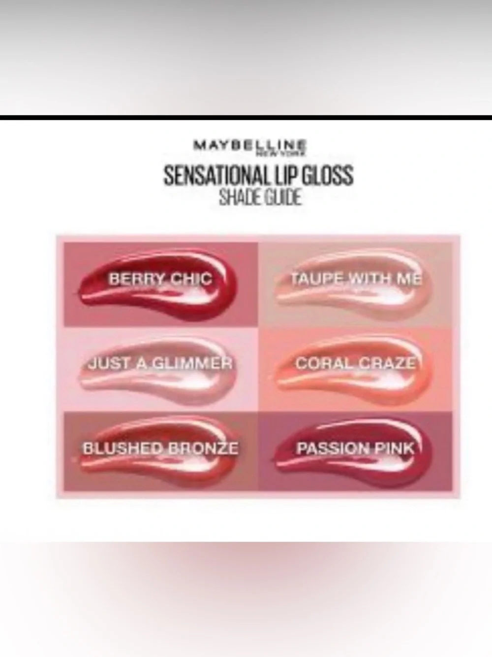 Maybelline Sensational Gloss &Lipstick-Various colors- Various Shades
